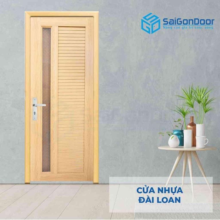 Mẫu cửa nhựa chia ô kết hợp với thanh kính dọc Mẫu cửa nhựa cao cấp nhà vệ sinh