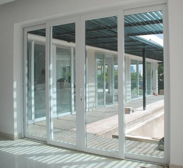 Mẫu cửa nhựa lùa fix ô kính Mẫu cửa nhựa lùa fix ô kính