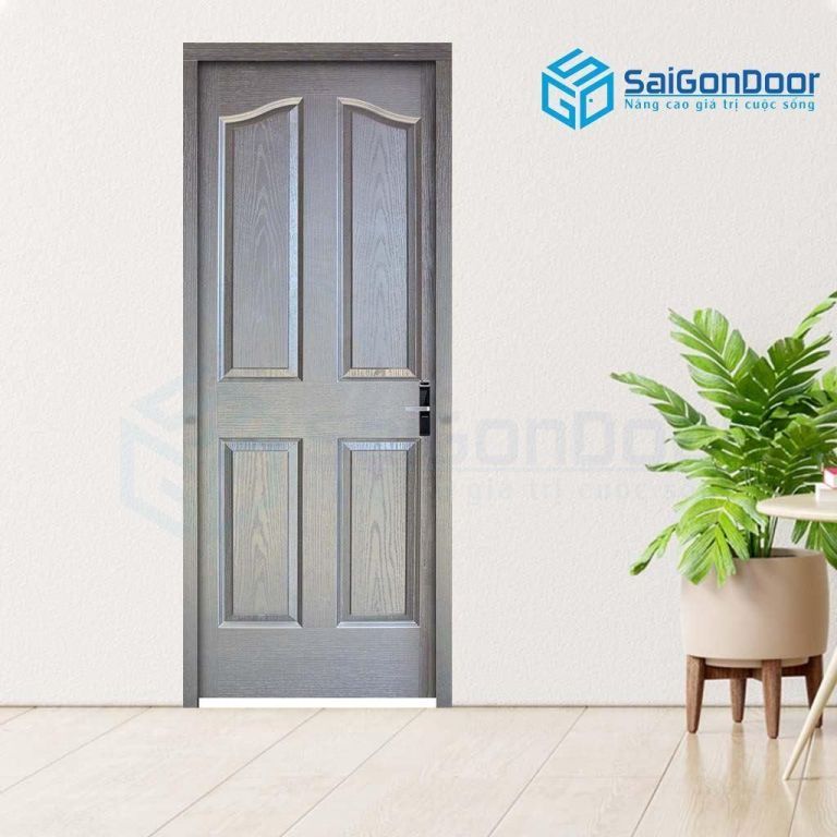 Mẫu cửa cao cấp màu xám Các dạng cửa gỗ cao cấp
