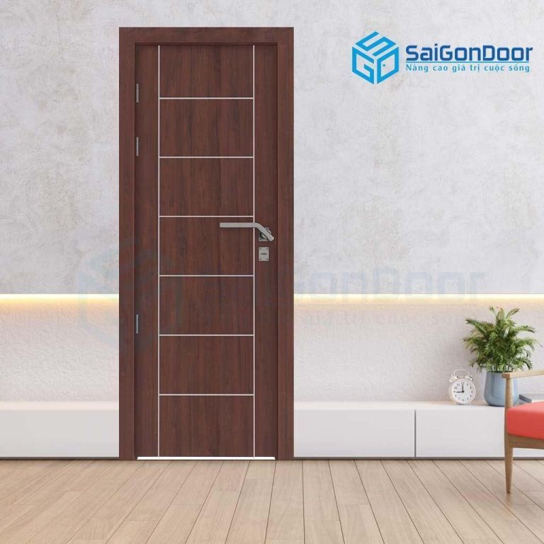 Mẫu cửa gỗ được kết hợp với cánh cửa chia thành nhiều ô Các dạng cửa gỗ cao cấp