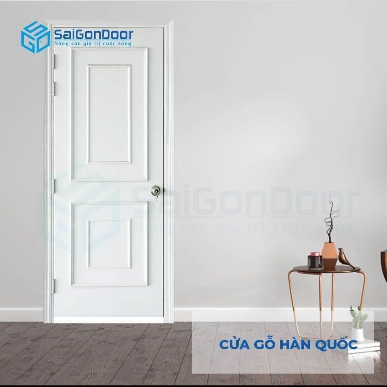 Mẫu cửa nhựa vân gỗ màu trắng chia ô kép các mẫu cửa nhựa cao cấp chất lượng