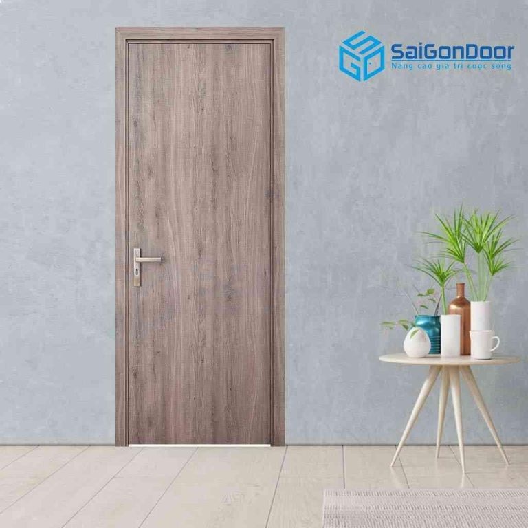 Mẫu cửa phòng ngủ vân gỗ màu xám Mẫu cửa phòng ngủ vân gỗ màu xám