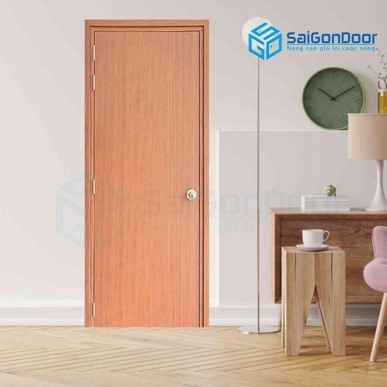 Mẫu cửa phòng ngủ màu cam cánh trơn Mẫu cửa phòng ngủ màu cam cánh trơn