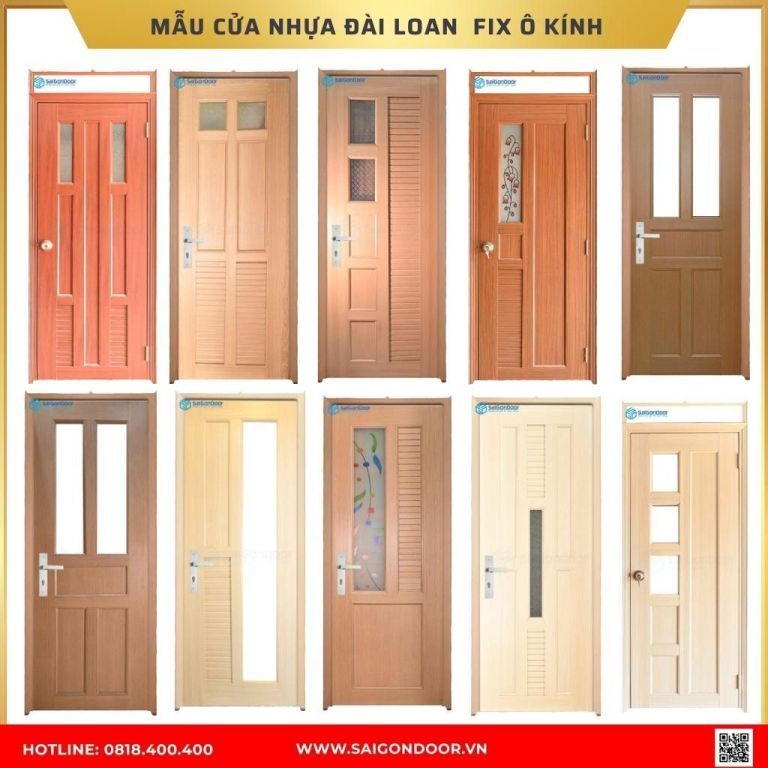 Mẫu cửa nhựa Đài Loan được ưa chuộng tại Sóc Trăng Mẫu cửa nhựa Đài Loan được ưa chuộng