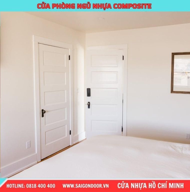 Cửa nhựa composite được sử dụng trong phòng ngủ, tạo nên không gian riêng tư và yên tĩnh cho giấc ngủ êm đềm Cửa nhựa composite được sử dụng trong phòng ngủ, tạo nên không gian riêng tư và yên tĩnh cho giấc ngủ êm đềm