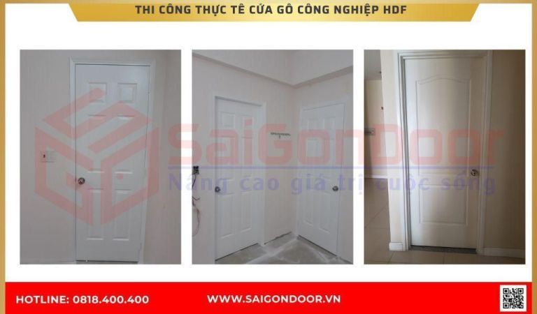 Hình ảnh công trình thực tế cửa gỗ công nghiệp HDF BRVT Hình ảnh công trình thực tế cửa gỗ công nghiệp HDF BRVT