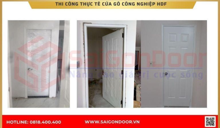 Hình ảnh công trình thực tế cửa gỗ công nghiệp HDF BRVT Hình ảnh công trình thực tế cửa gỗ công nghiệp HDF BRVT