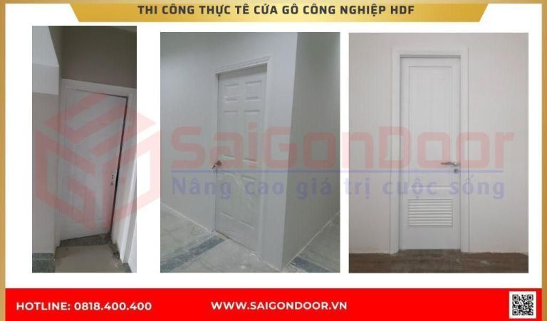 Hình ảnh công trình thực tế cửa gỗ công nghiệp HDF BRVT Hình ảnh công trình thực tế cửa gỗ công nghiệp HDF BRVT