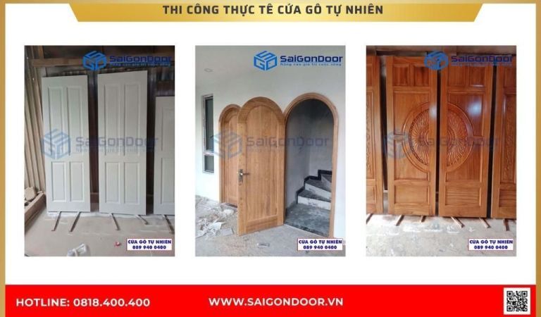 Hình ảnh công trình thực tế cửa gỗ tự nhiên BRVT Hình ảnh công trình thực tế cửa gỗ tự nhiên BRVT