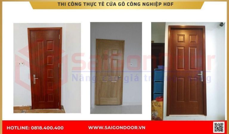 Hình ảnh thi công thực tế Cửa Gỗ Công Nghiệp HDF Tây Ninh Hình ảnh thi công thực tế Cửa Gỗ Công Nghiệp HDF Tây Ninh