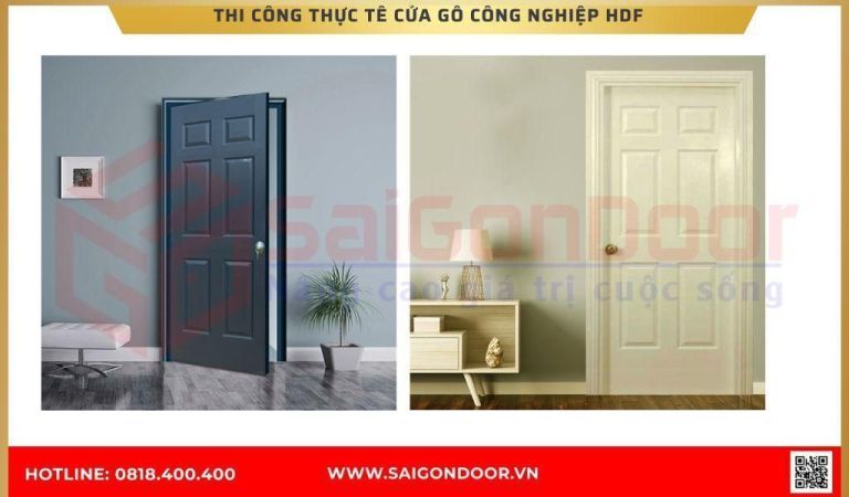 Hình ảnh thi công thực tế Cửa Gỗ Công Nghiệp HDF Tây Ninh Hình ảnh thi công thực tế Cửa Gỗ Công Nghiệp HDF Tây Ninh
