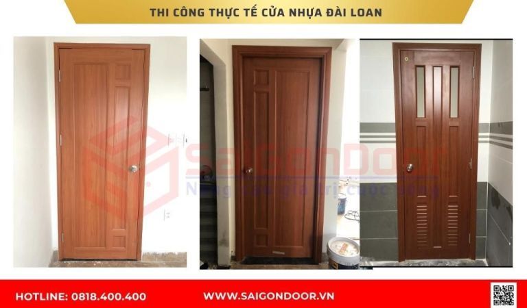 Hình ảnh thi công thực tế cửa nhựa Đài Loan Cà Mau Hình ảnh thi công thực tế cửa nhựa Đài Loan Cà Mau