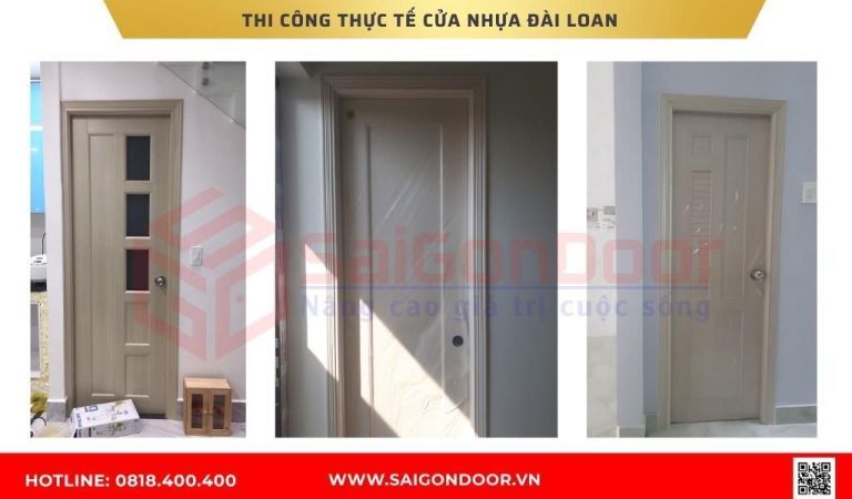 Hình ảnh thi công thực tế cửa nhựa Đài Loan Cần Thơ Hình ảnh thi công thực tế cửa nhựa Đài Loan Cần Thơ