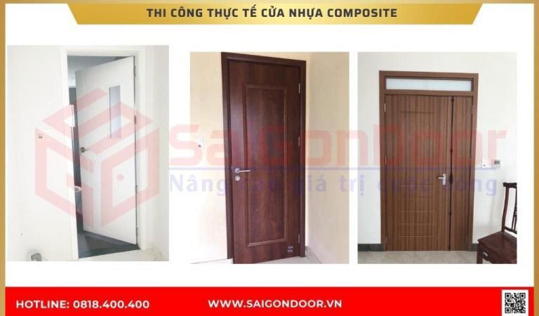 Hình ảnh thi công thực tế cửa nhựa composite BRVT Hình ảnh thi công thực tế cửa nhựa composite BRVT