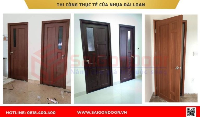 Hình ảnh thi công thực tế cửa nhựa Đài Loan BRVT Hình ảnh thi công thực tế cửa nhựa Đài Loan BRVT
