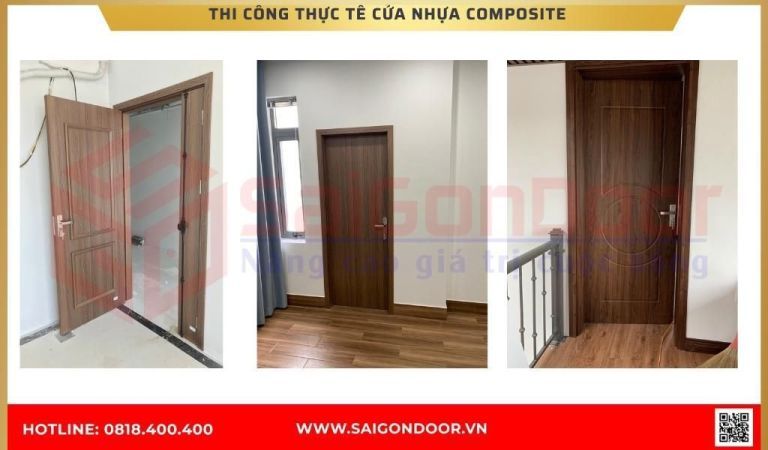 Hình ảnh thi công thực tế cửa nhựa composite BRVT Hình ảnh thi công thực tế cửa nhựa composite BRVT