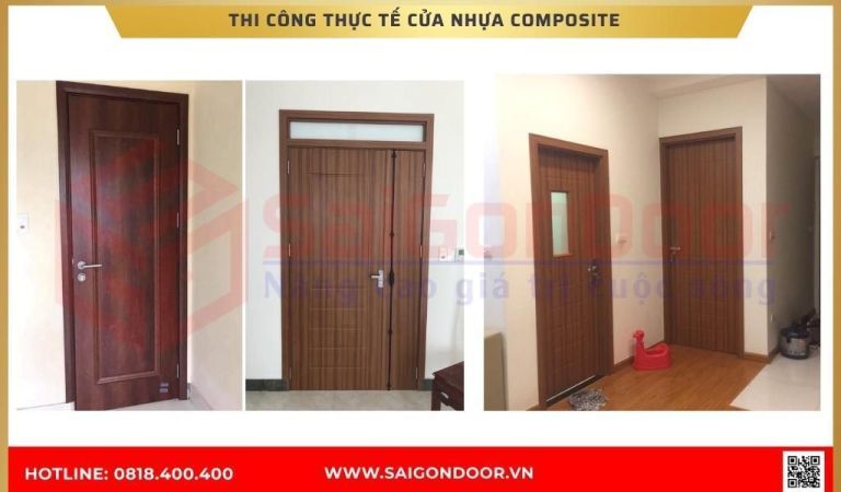 Hình ảnh thi công thực tế cửa nhựa composite BRVT Hình ảnh thi công thực tế cửa nhựa composite BRVT