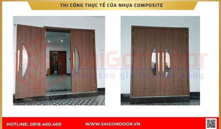 Hình ảnh thi công thực tế cửa nhựa composite BRVT Hình ảnh thi công thực tế cửa nhựa composite BRVT