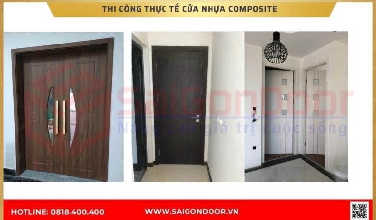 Hình ảnh thi công thực tế cửa nhựa composite BRVT Hình ảnh thi công thực tế cửa nhựa composite BRVT