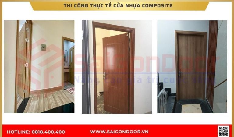 Hình ảnh thi công thực tế cửa nhựa composite Cà Mau Hình ảnh thi công thực tế cửa nhựa composite Cà Mau