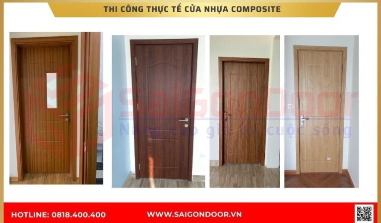 Hình ảnh thi công thực tế cửa nhựa composite Cà Mau Hình ảnh thi công thực tế cửa nhựa composite Cà Mau