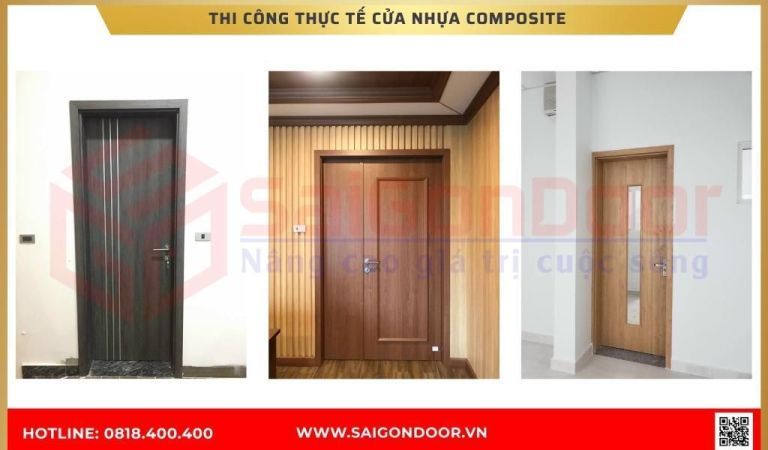 Hình ảnh thi công thực tế cửa nhựa composite Cà Mau Hình ảnh thi công thực tế cửa nhựa composite Cà Mau