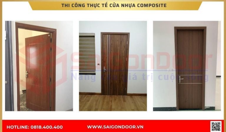 Hình ảnh thi công thực tế cửa nhựa composite Cần Thơ Hình ảnh thi công thực tế cửa nhựa composite Cần Thơ