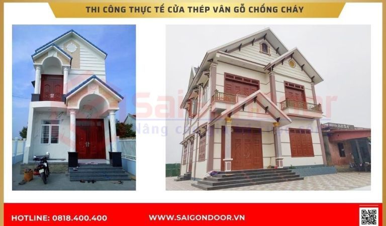 Hình ảnh thi công thực tế cửa thép chống cháy tại Cà Mau Hình ảnh thi công thực tế cửa thép chống cháy
