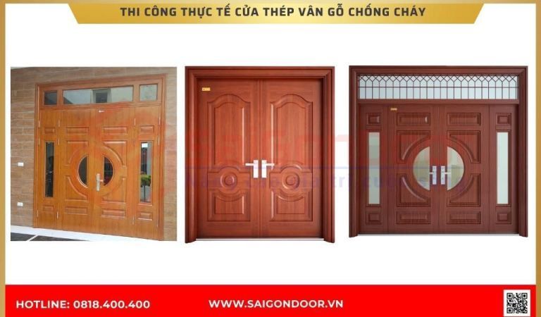 Hình ảnh thi công thực tế cửa thép chống cháy tại Cà Mau Hình ảnh thi công thực tế cửa thép chống cháy