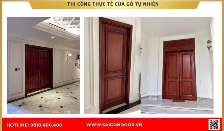 Hình ảnh thi công thực tế về cửa gỗ tự nhiên An Giang Hình ảnh thi công thực tế về cửa gỗ tự nhiên An Giang