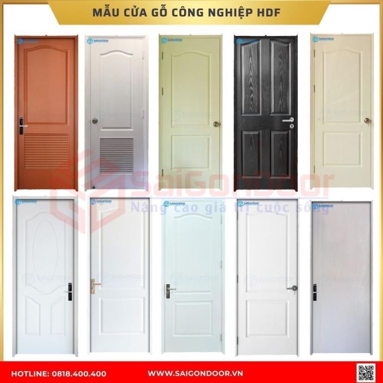 Mẫu cửa gỗ HDF Veneer được ưa chuộng tại Bình Phước Mẫu cửa gỗ HDF được ưa chuộng