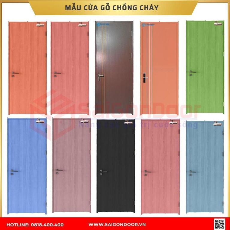 Mẫu cửa gỗ chống cháy được ưa chuộng tại Bến Tre Mẫu cửa gỗ chống cháy được ưa chuộng