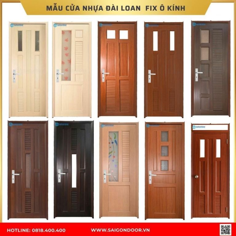 Mẫu cửa nhựa Đài Loan Bạc Liêu Mẫu cửa nhựa Đài Loan Bạc Liêu
