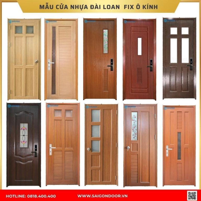 Mẫu cửa nhựa Đài Loan Bạc Liêu Mẫu cửa nhựa Đài Loan Bạc Liêu