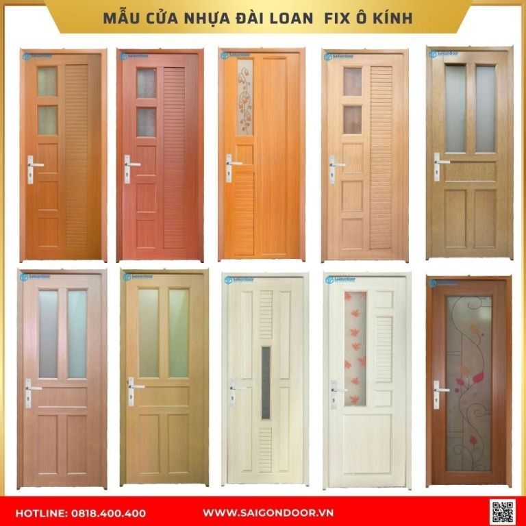 Mẫu cửa nhựa Đài Loan Kiên Giang Mẫu cửa nhựa Đài Loan Kiên Giang