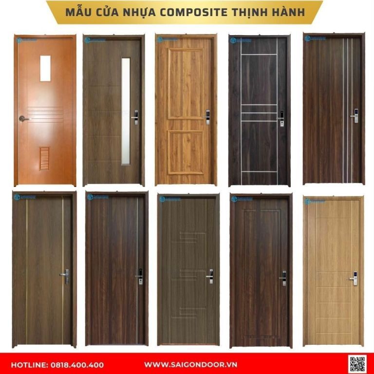 Mẫu cửa nhựa composite Bạc Liêu Mẫu cửa nhựa composite Bạc Liêu
