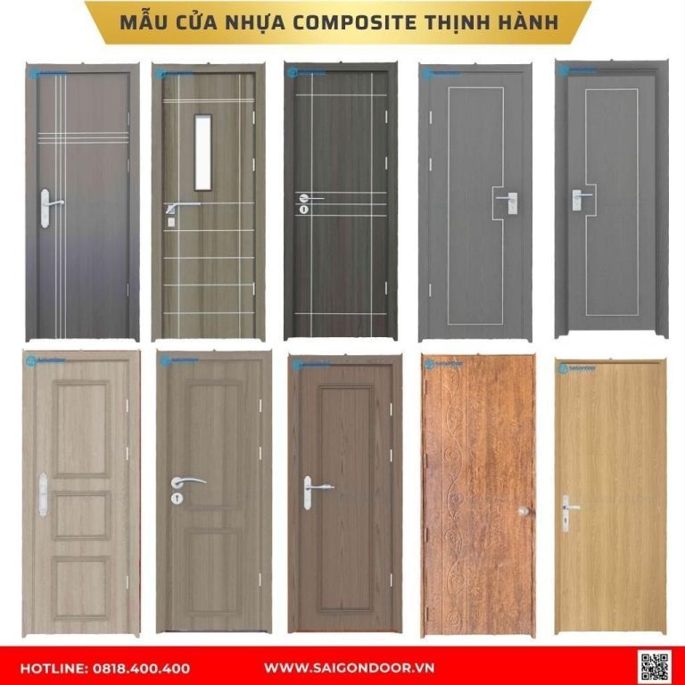 Mẫu cửa nhựa composite Bạc Liêu Mẫu cửa nhựa composite Bạc Liêu