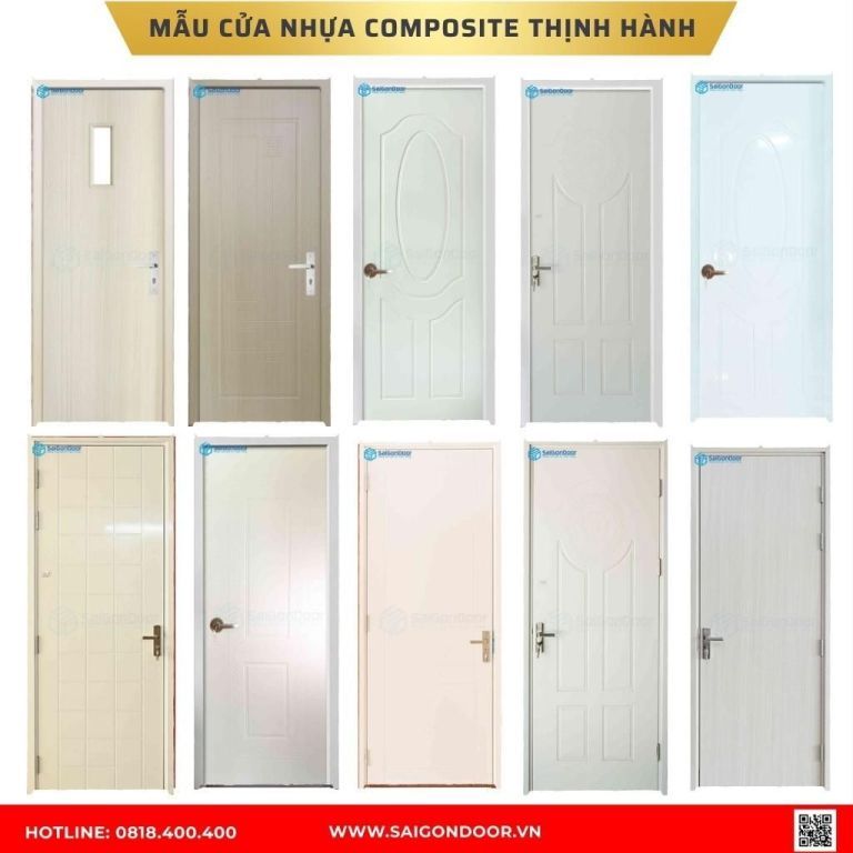 Mẫu cửa nhựa composite Bình Phước Mẫu cửa nhựa composite Bình Phước