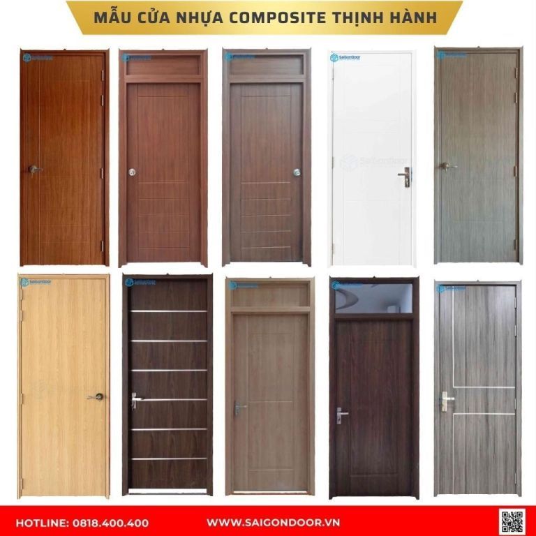 Mẫu cửa nhựa composite Cà Mau Mẫu cửa nhựa composite Cà Mau
