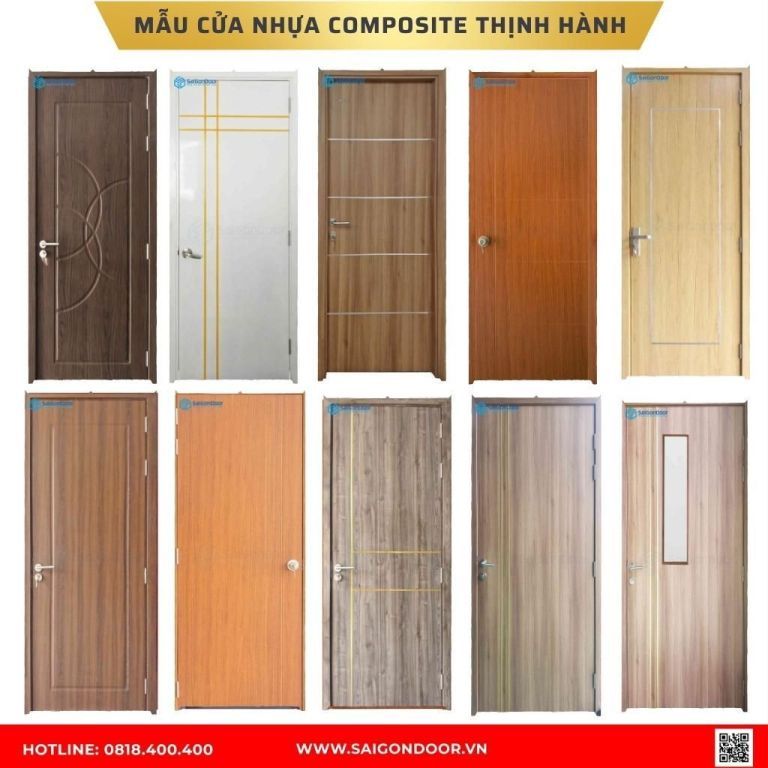 Mẫu cửa nhựa composite Cà Mau Mẫu cửa nhựa composite Cà Mau
