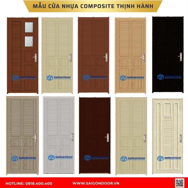 Mẫu cửa nhựa composite Kiên Giang Mẫu cửa nhựa composite Kiên Giang