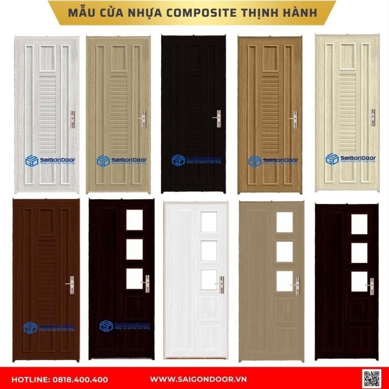 Mẫu cửa nhựa composite Tiền Giang Mẫu cửa nhựa composite Tiền Giang