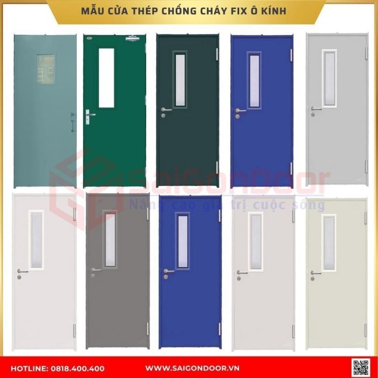 Mẫu cửa thép chống cháy được ưa chuộng tại Đồng Nai Mẫu cửa thép chống cháy được ưa chuộng