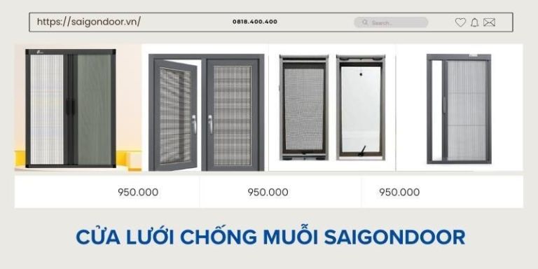 Báo Giá Cửa Lưới Chống Muỗi Cập Nhật T11/2024 Mới Nhất 13 Cửa lưới chống muỗi được yêu thích khi sử dụng