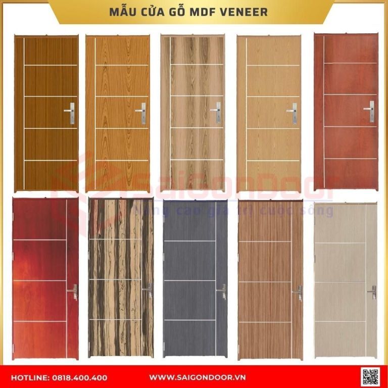 Mẫu cửa gỗ MDF được ưa chuộng tại Bà Rịa - Vũng Tàu Mẫu cửa gỗ MDF Veneer được ưa chuộng