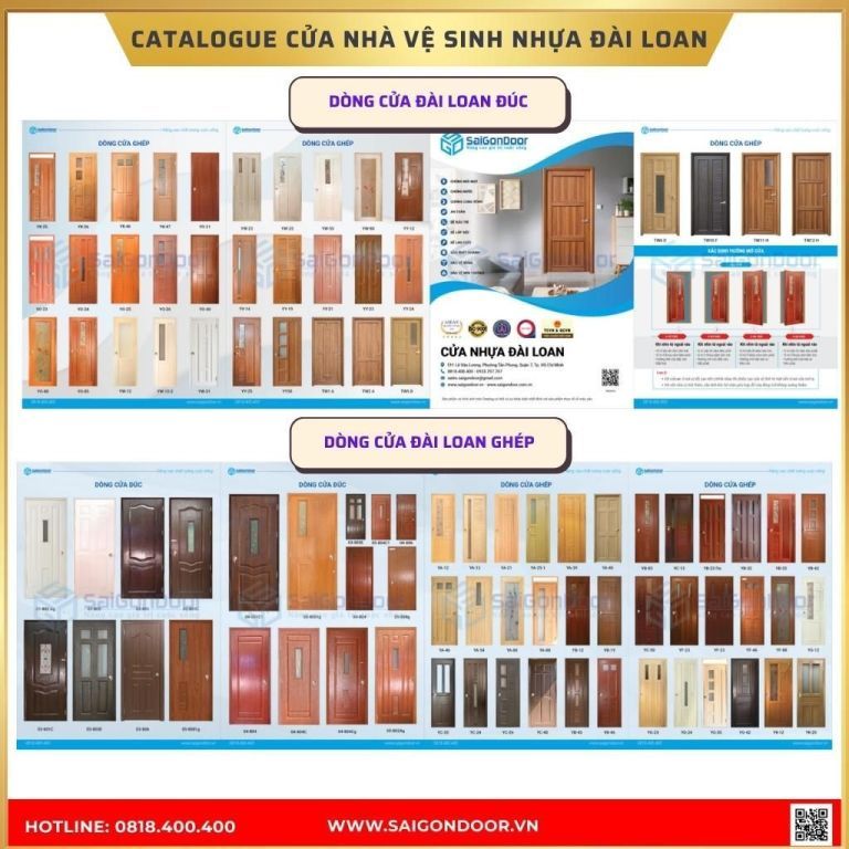 Catalog cửa nhà vệ sinh nhựa Đài Loan tại Sóc Trăng Catalog cửa nhà vệ sinh nhựa Đài Loan