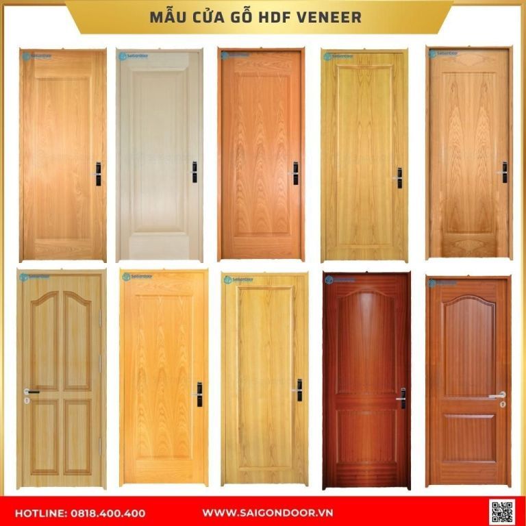 Mẫu cửa gỗ HDF nhà vệ sinh được ưa chuộng tại Bình Phước Mẫu cửa gỗ HDF được ưa chuộng
