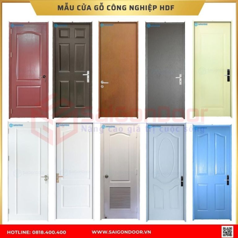 Mẫu cửa gỗ HDF được ưa chuộng tại Sóc Trăng Mẫu cửa gỗ HDF được ưa chuộng