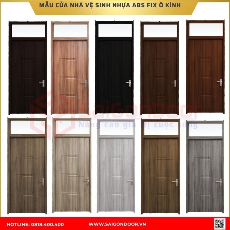 Mẫu cửa nhà vệ sinh nhựa ABS Hàn Quốc được ưa chuộng tại Trà Vinh Mẫu cửa nhà vệ sinh nhựa ABS Hàn Quốc được ưa chuộng