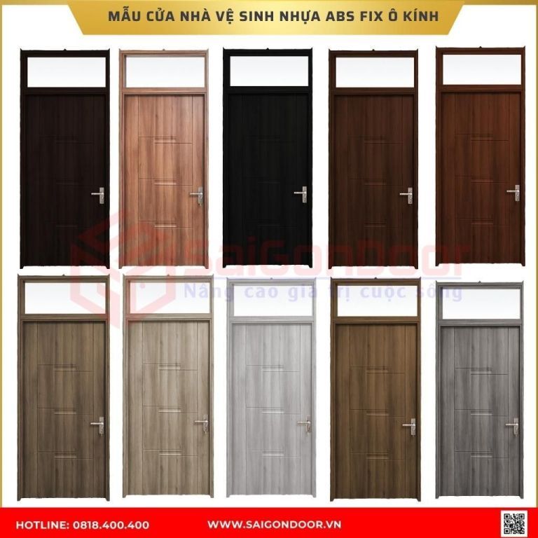 Mẫu cửa nhà vệ sinh nhựa ABS Hàn Quốc được ưa chuộng tại Trà Vinh Mẫu cửa nhà vệ sinh nhựa ABS Hàn Quốc được ưa chuộng